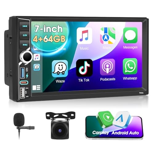 4+64G 7″ Android 13 Car Stereo Radio Bluetooth IPS 4+64G 7″ Car Stereo with SWC