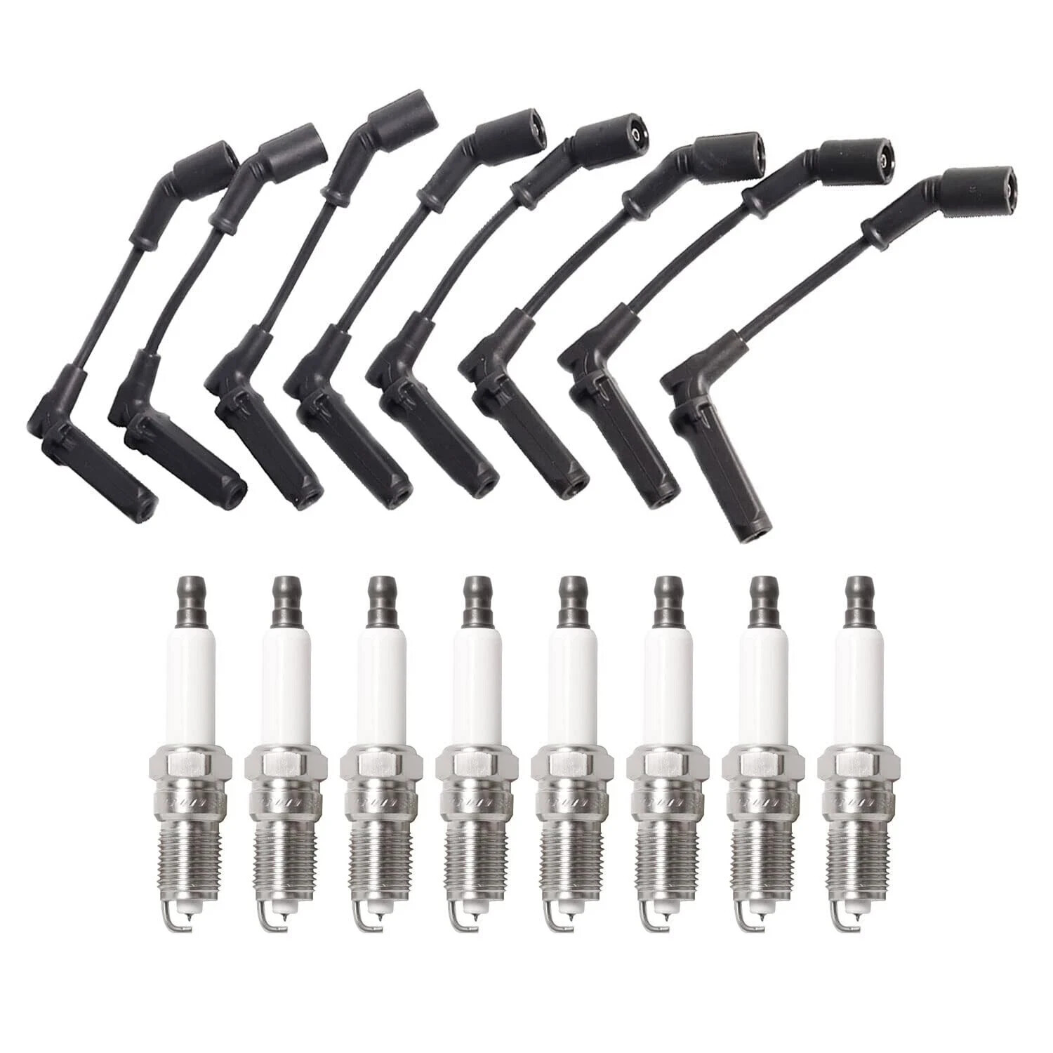 ENA Set of 8 Platinum Spark Plug and Wires Set Compatible with Chevrolet GMC …