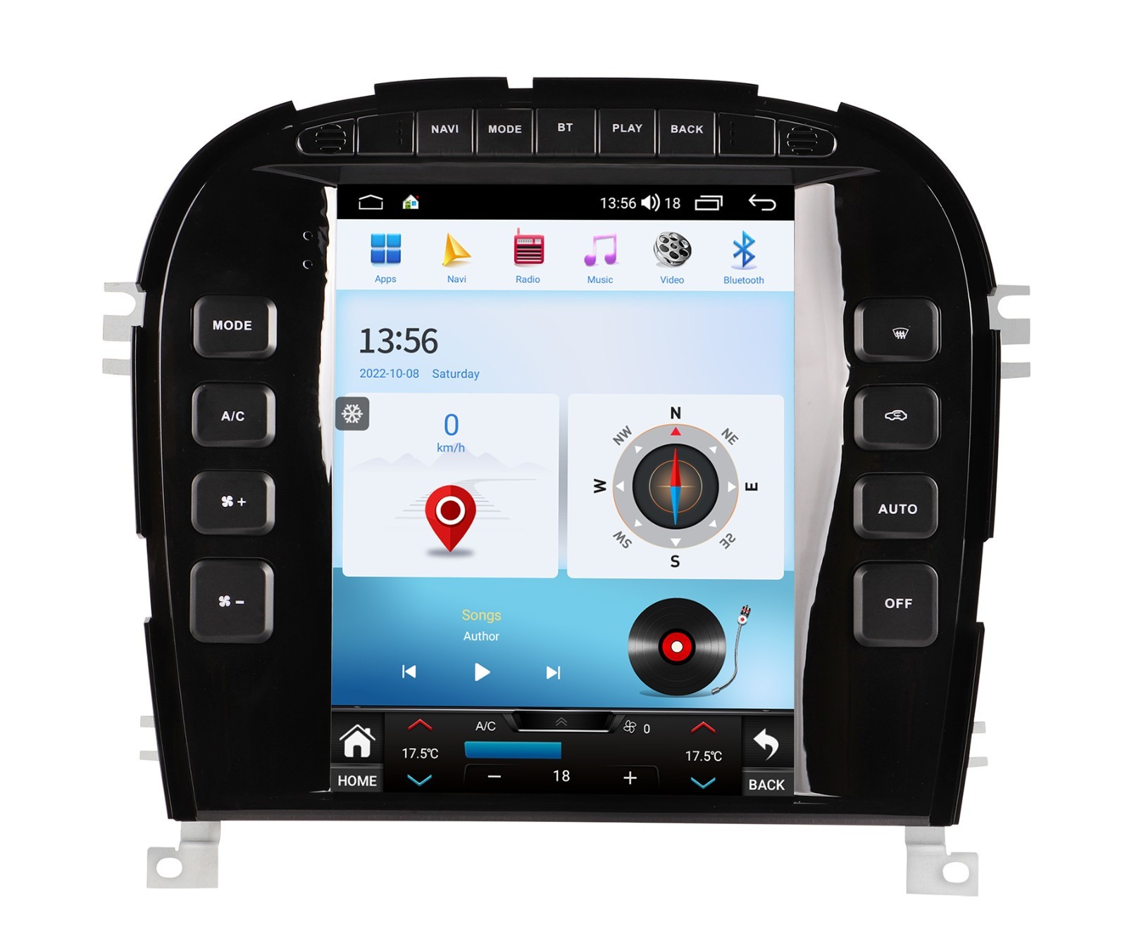9.7”Car Radio Stereo Steering Wheel Control USB WiFi GPS For Jaguar S-Type 2004