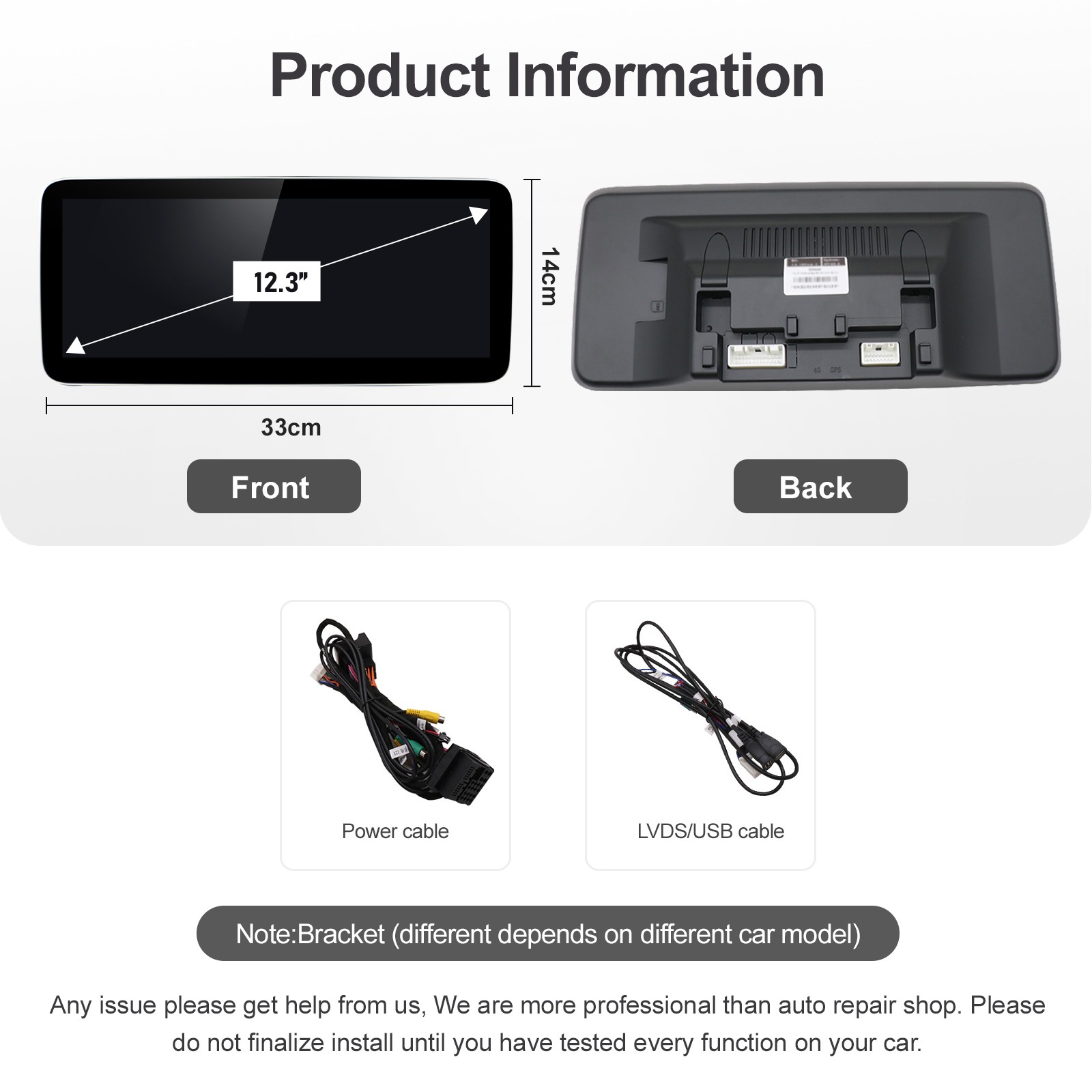 12.3″Apple Carplay Android Auto Upgrade Kit for Mercedes C Class W204 NTG5.0