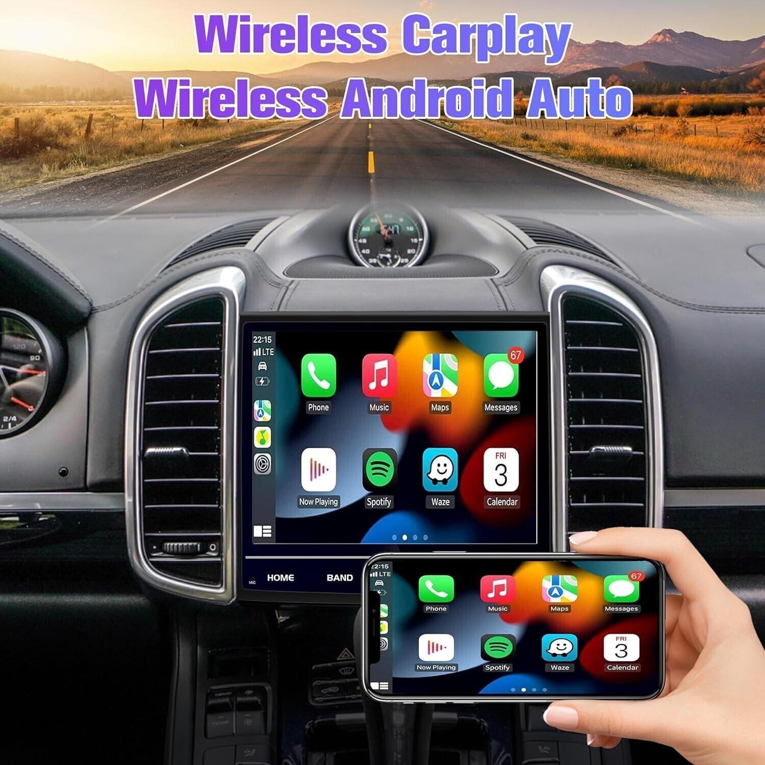 Used 8.4”Car Stereo Radio Android Carplay 8+128GB For Porsche Cayenne 2010-2017