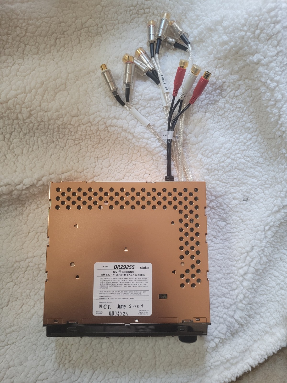 Clarion Drz 9255 Copper chasis Audiophile