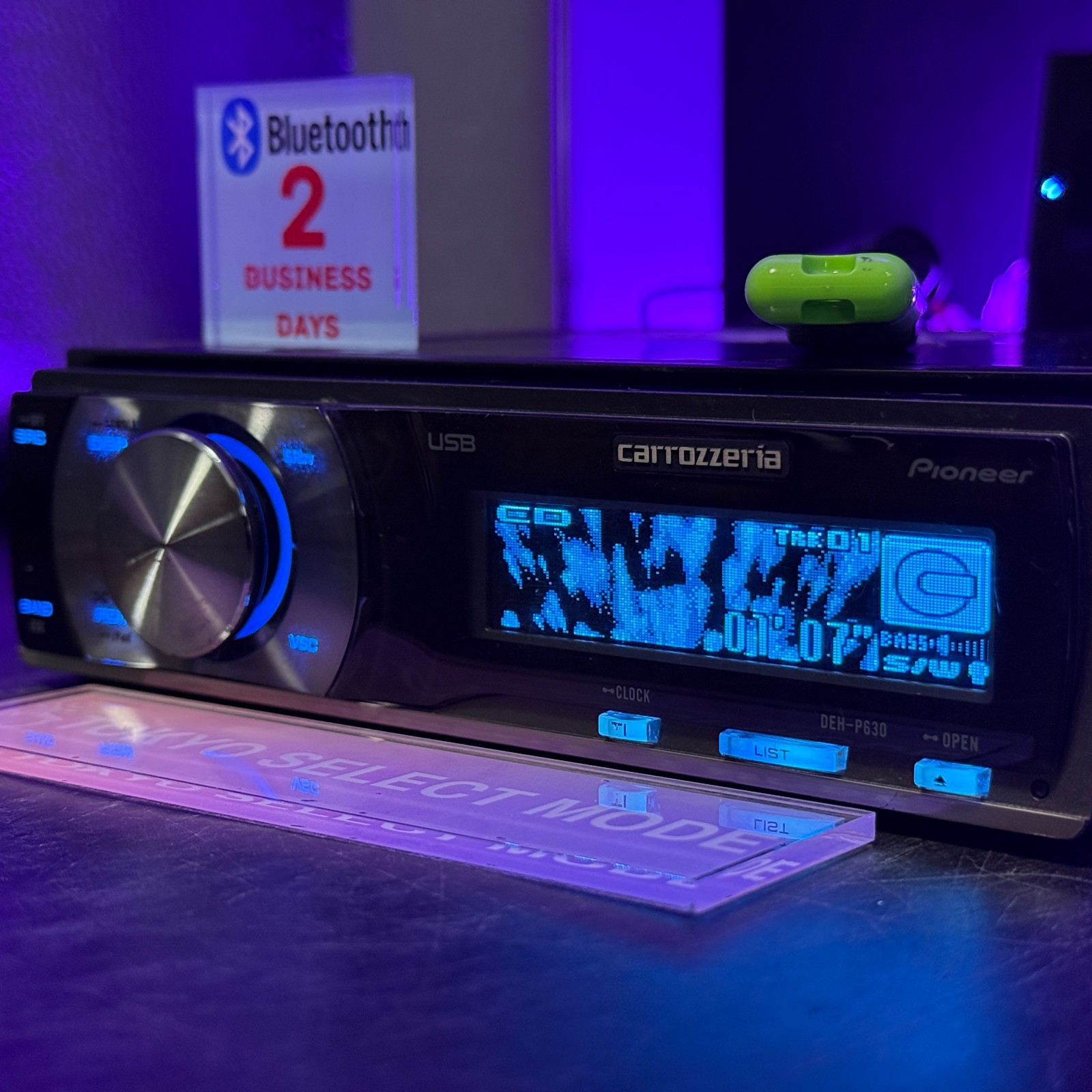 Pioneer Carrozzeria DEH-P630 1DIN Car Audio CD USB Player Added Bluetooth Stock