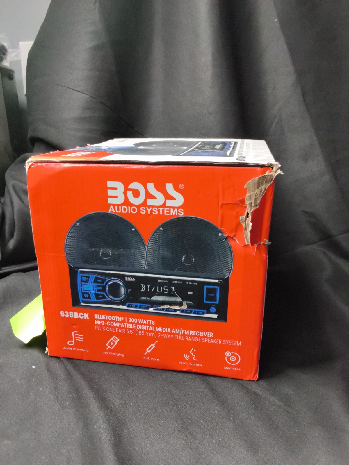 £Boss Audio 638BCK Single DIN Bluetooth Car Stereo- New /Damaged Box (G3)