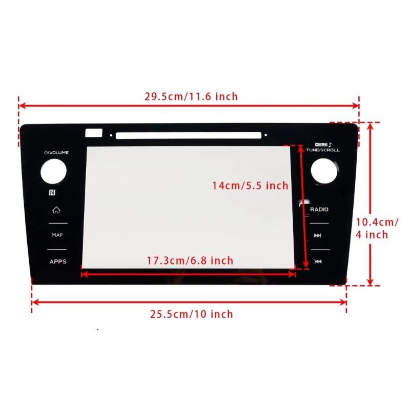Vehicle Touch Display Digitizer Kit With LCD Display And Navigation Functions