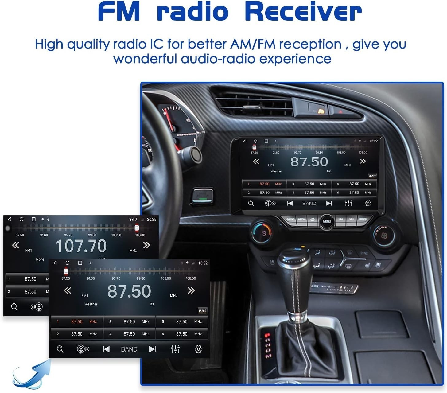 9.3Inch Car Radio For Chevrolet Corvette C7 2013-2019 Stereo GPS Navi Audio 128G