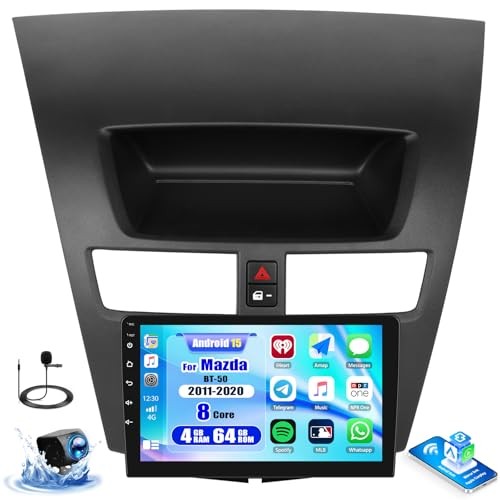 4G+64G 8Core Android 15 Car Radio for Mazda BT-50 2011-2020, 9”Touch Screen