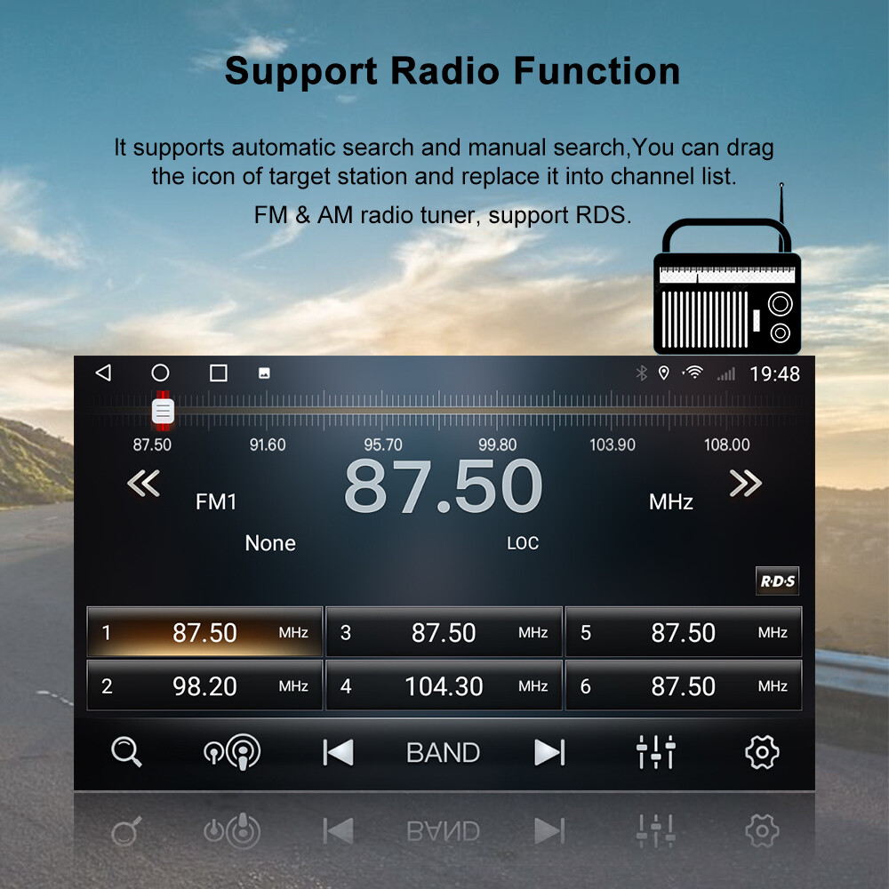 Car Stereo Radio Player for Chevrolet Camaro 2010-2015 Android GPS Navi 2+32G