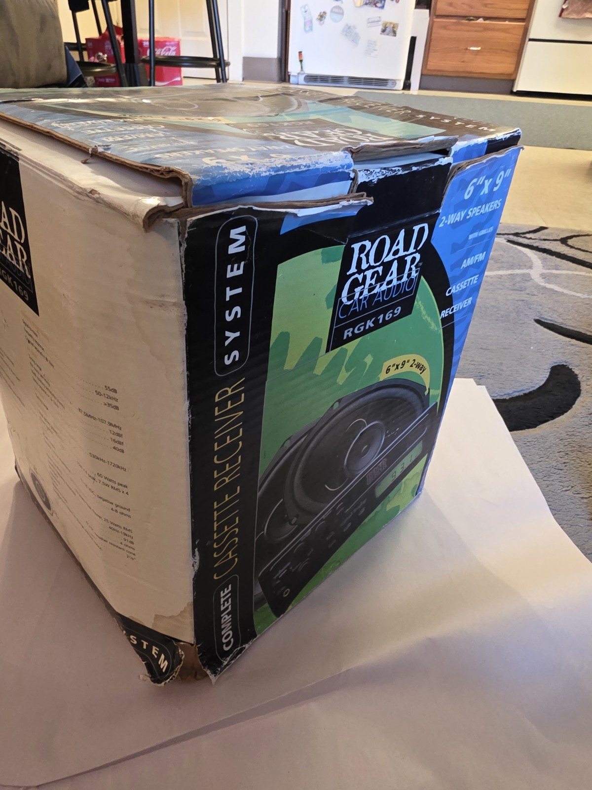 ROAD GEAR Car Audio RGK169 Cassette Receiver, Speakers, Complete System NEW Vint