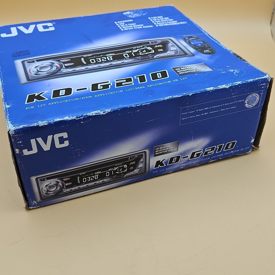 JVC KD-G210 CD Player Radio In Dash Receiver Automotive Vehicle Audio Brand New