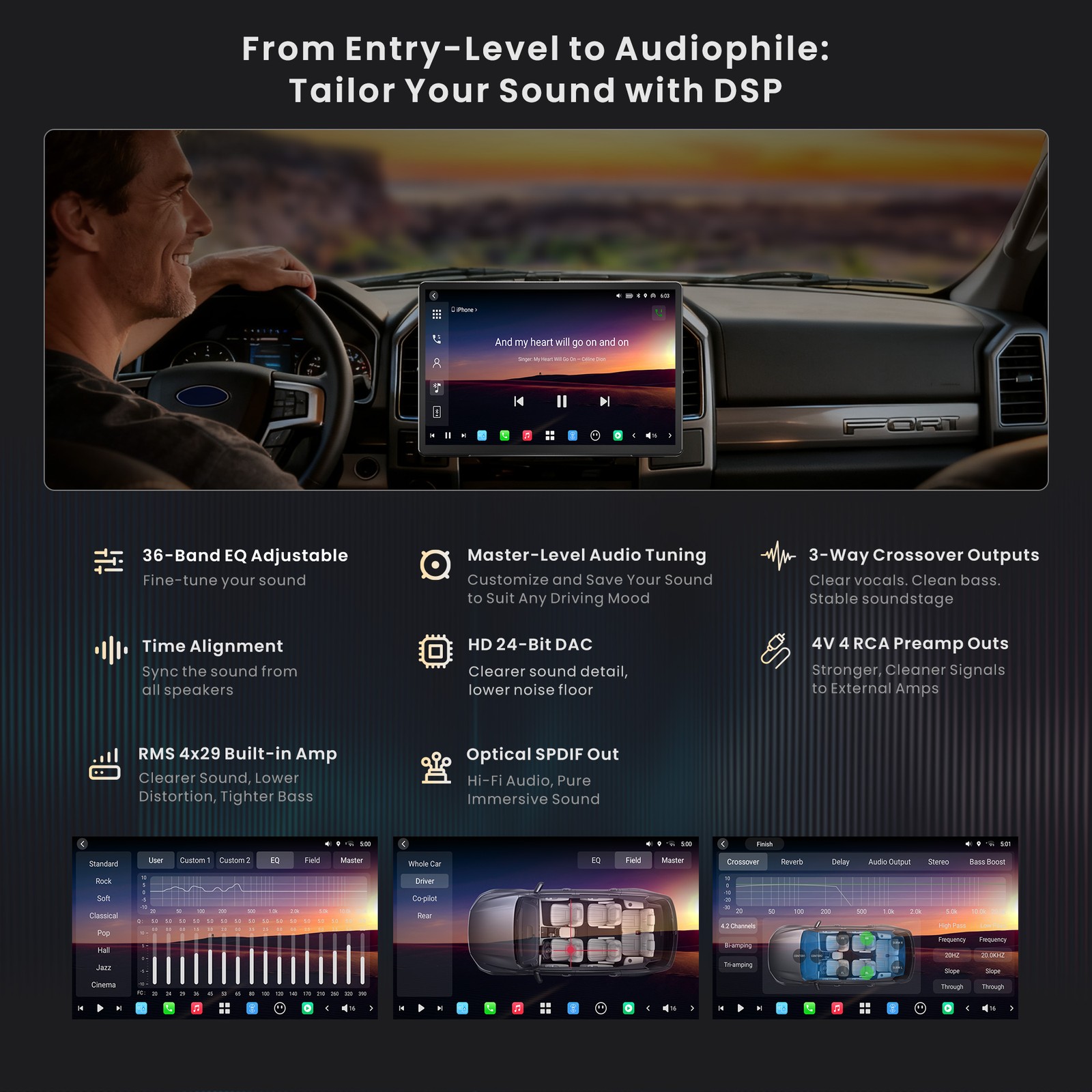 ATOTO 14.1″ 1&2DIN Android Car Stereo Wireless Carplay AI Vision Gsensor 8G+128G