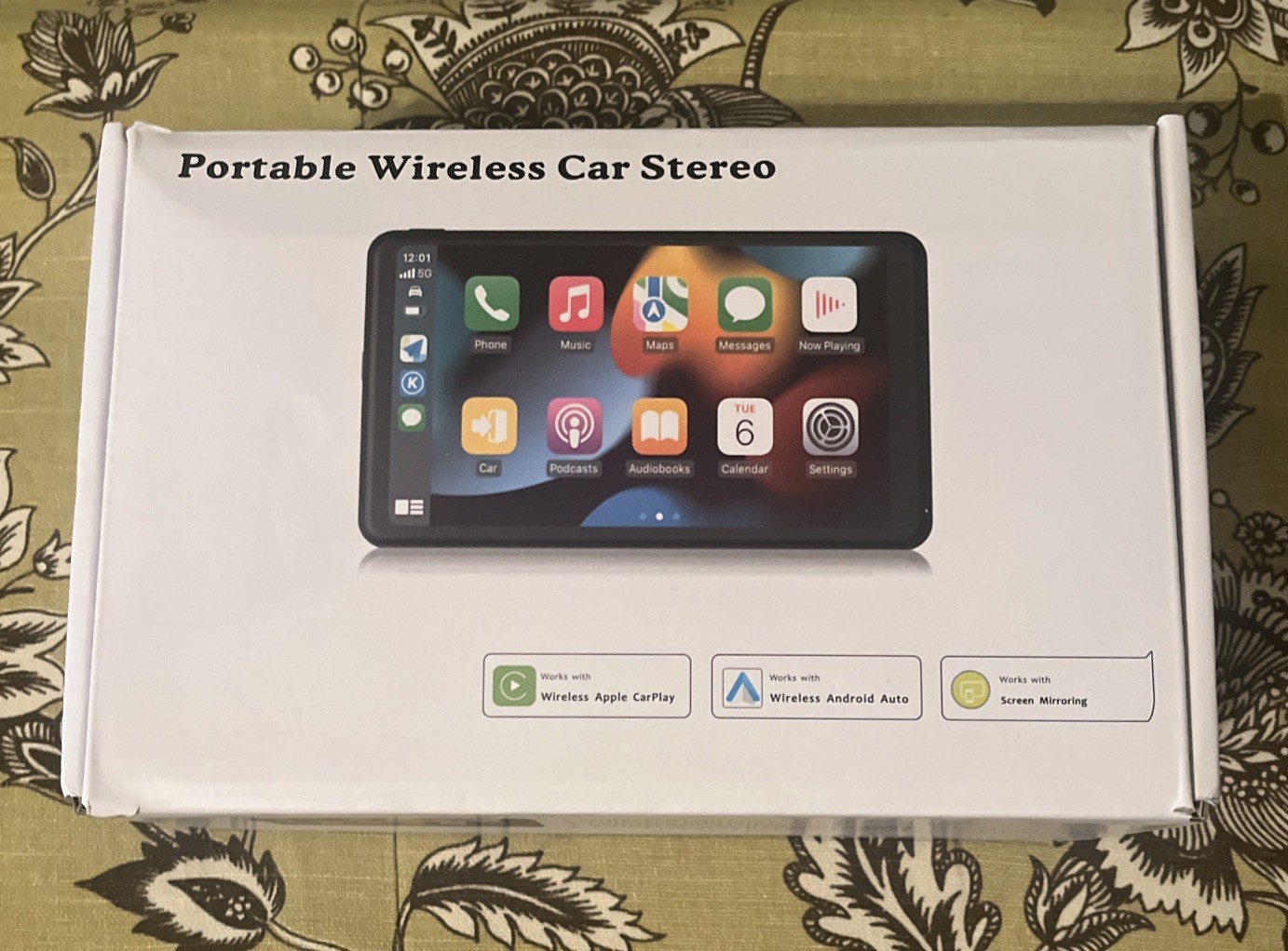 Portable Wireless Car Stereo, 7″ Touchscreen Multimedia player NIB