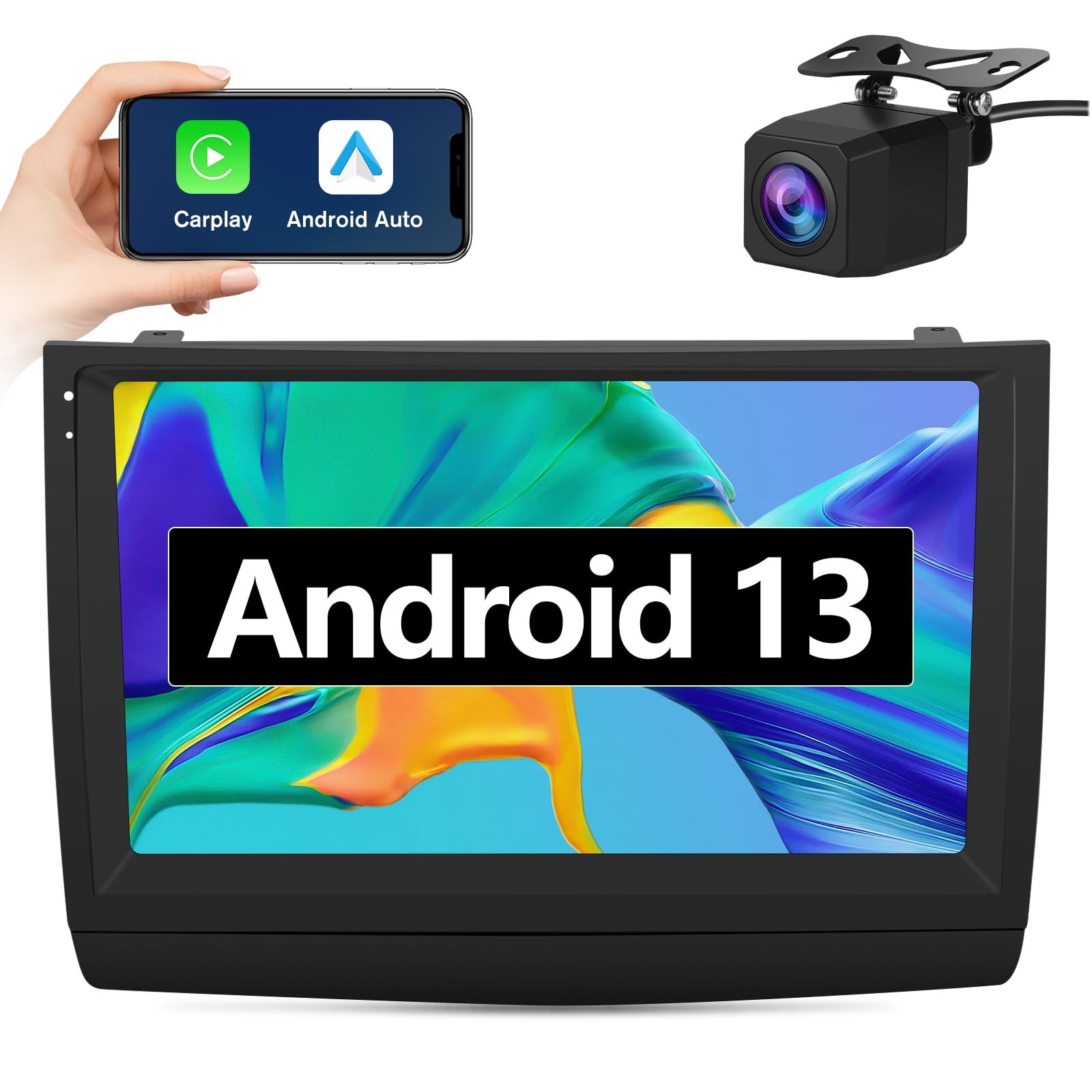 Pyniro 2G+64GB Car Radio Stereo for Toyota Prius 2003-2009 9Inch Android…