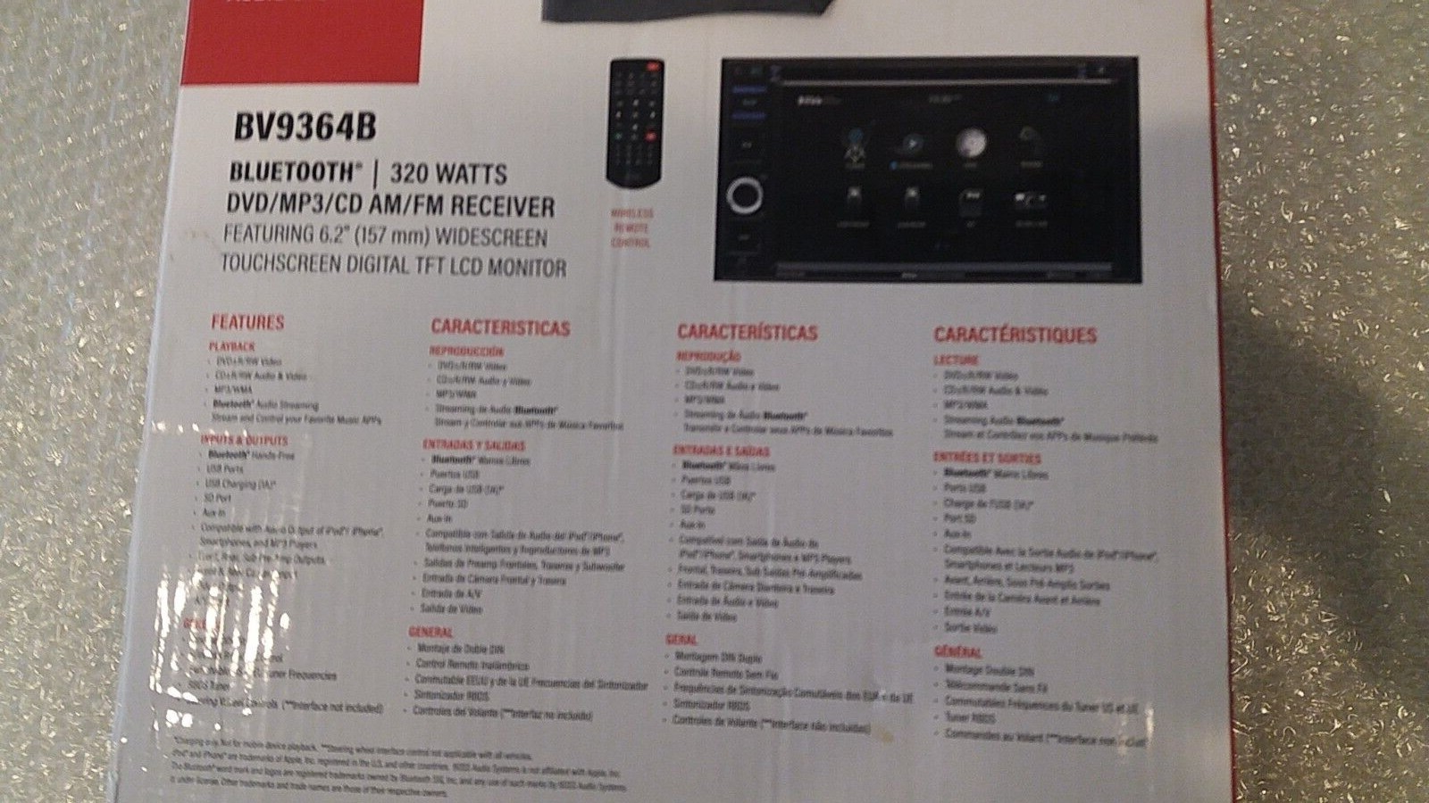 Boss BV9364B Audio Systems 6.2 Inch Bluetooth Car Stereo Touchscreen Receiver