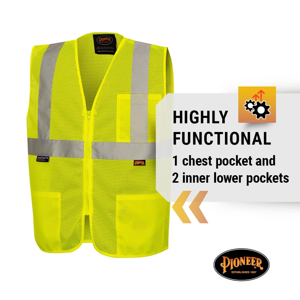 Hi Vis Self-Extinguishing FR Safety Vest for Men & Women – Flame Resistant Me…