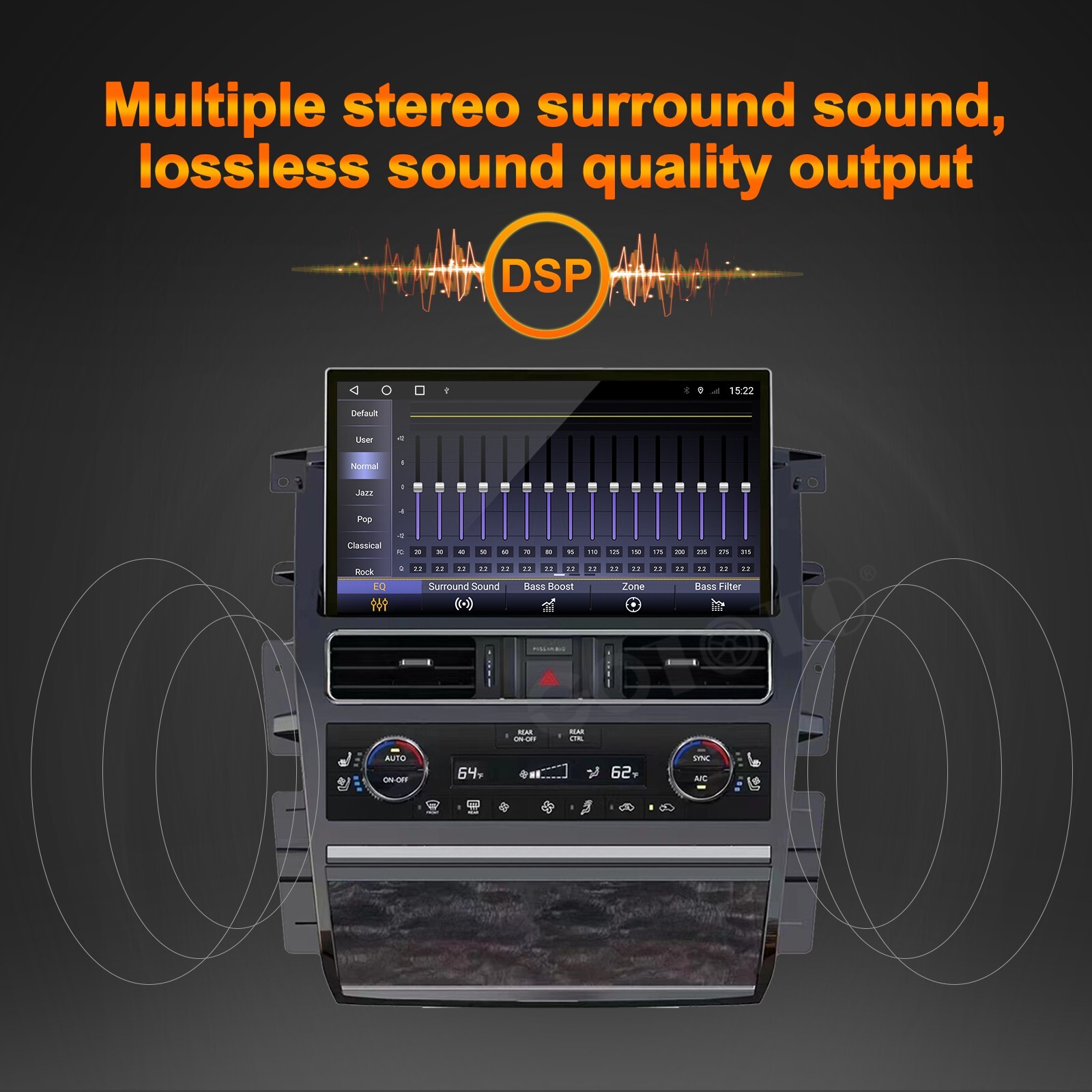13.3″ Car Radio For Nissan Patrol Y62 Armada 2010-2023 Stereo Upgrade Carplay