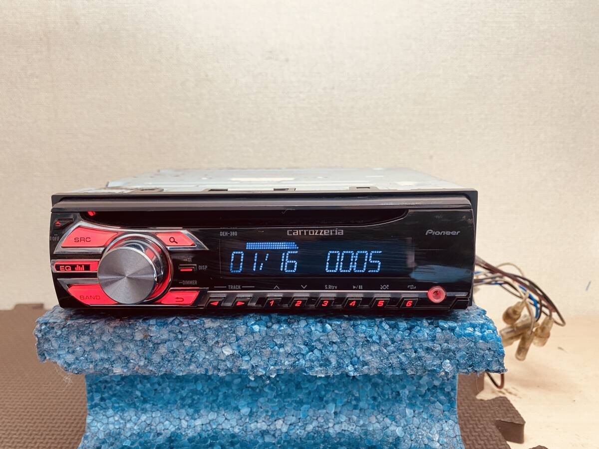 Pioneer DEH-380 1DIN CD AUX Player Car Audio Excellent JAPAN