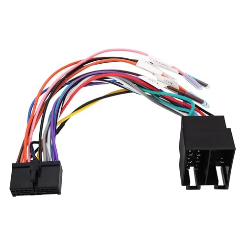 1PC 20Pin to ISO Harness Adapter 20P ISO Car Stereo Adapter Replacement