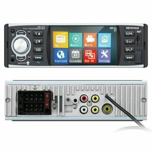 4” 1 Din Car Radio MP5 Player AM/FM/RDS AUX Bluetooth Stereo Mirror Link