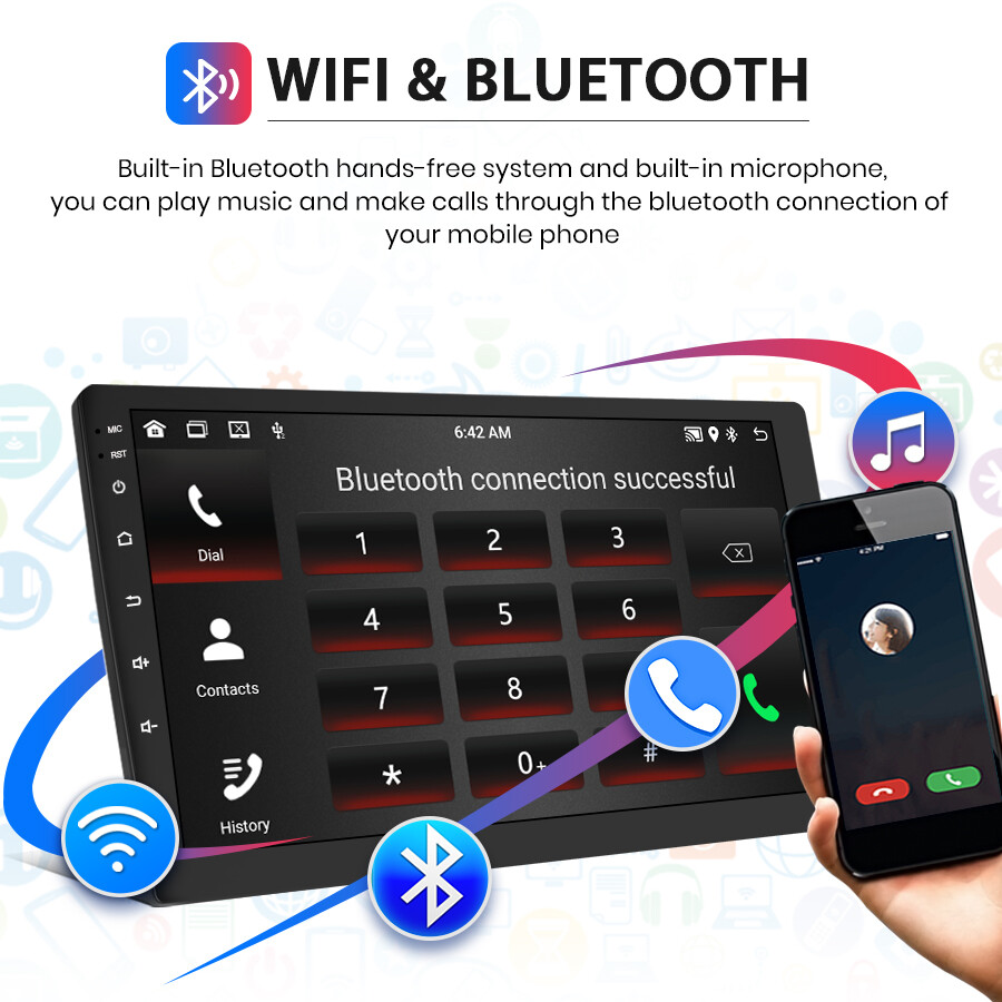 Car Stereo for Honda Accord 7th 2003-2007 Android 10.1” Touchscreen WIFI 64GB