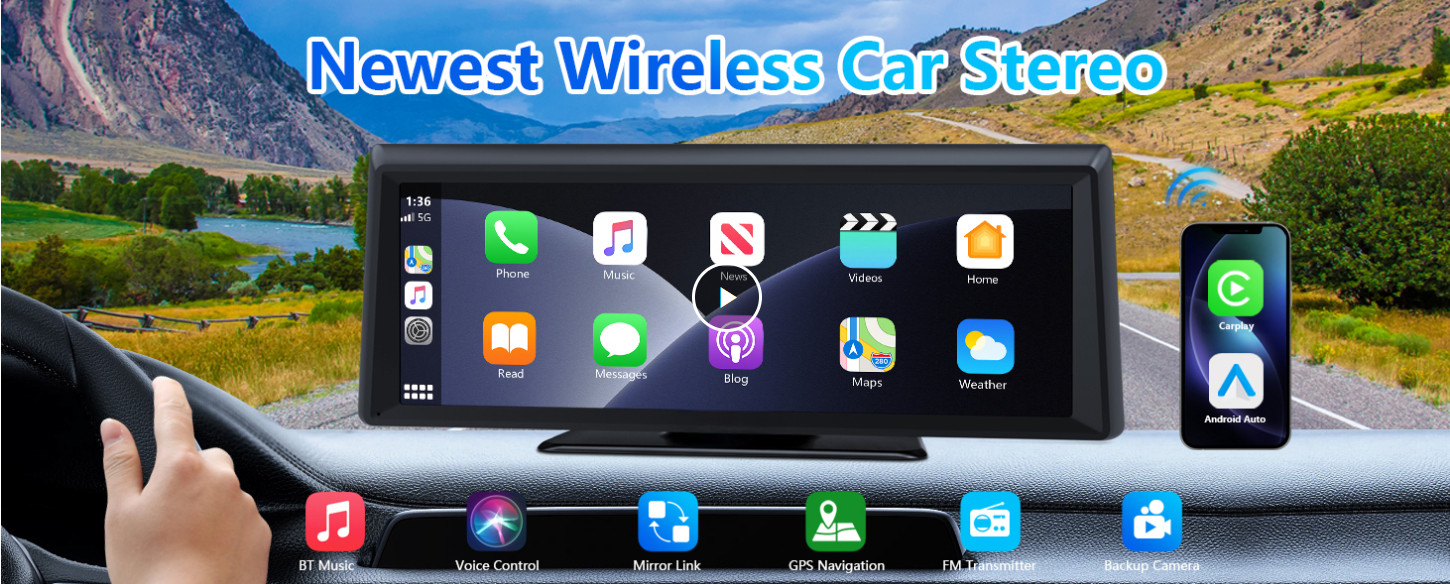 Hieha 8.1 Inch Car Multimedia Player – New in Open Box!