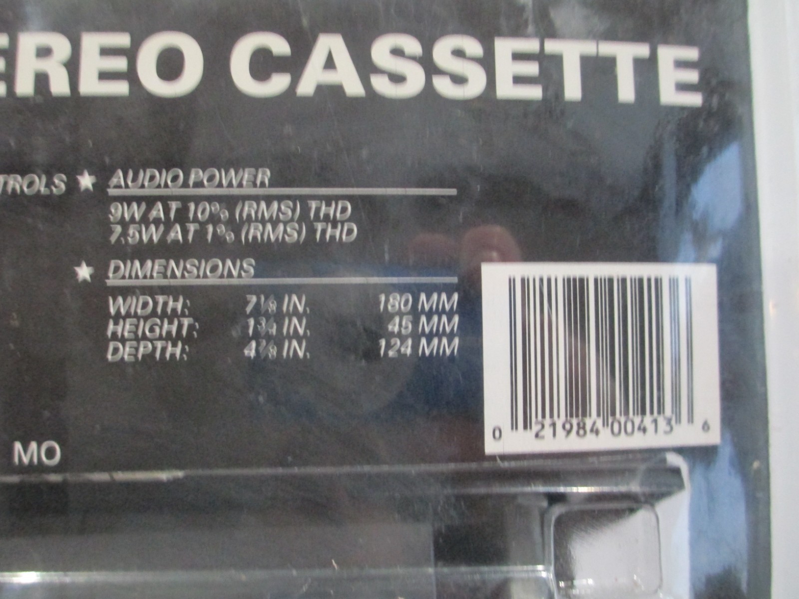 Vtg AUTO TECH AM FM Stereo Cassette In-Dash Player 21-7023-1 S-5000 NOS C67
