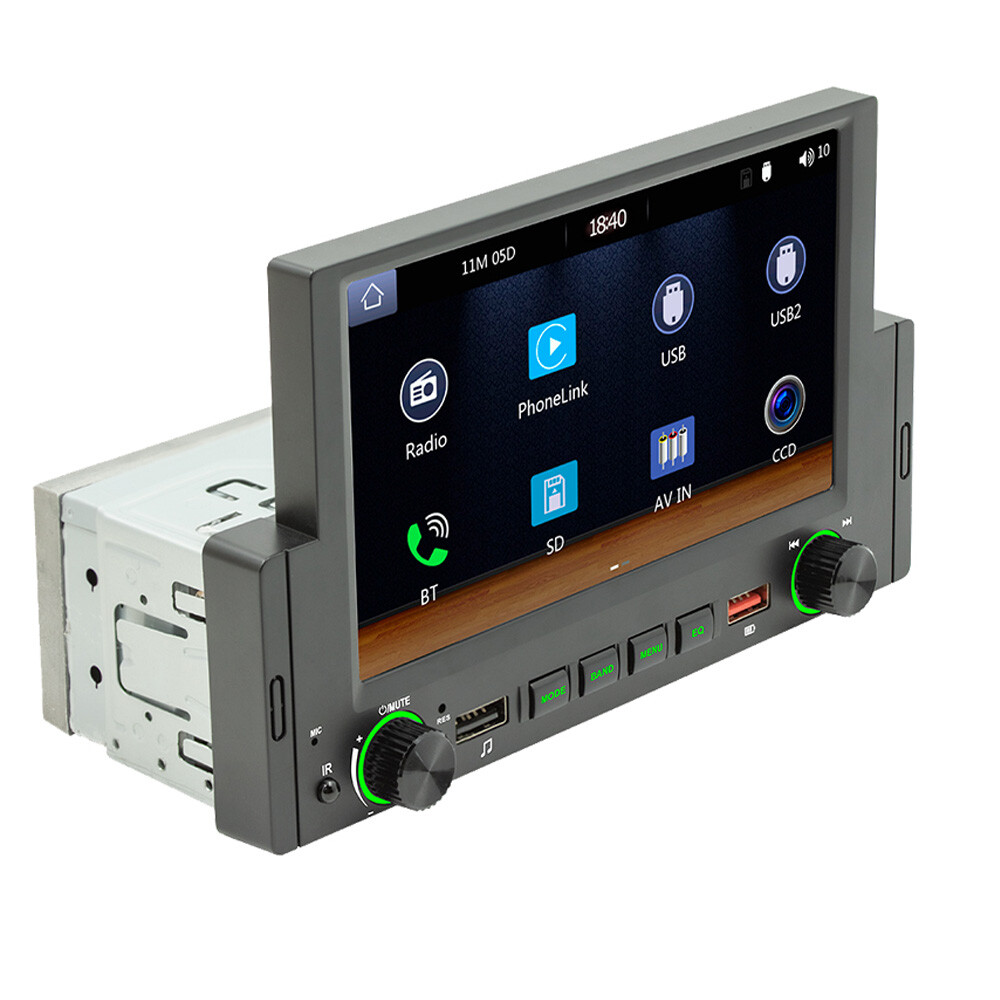 Apple/Android Carplay Car Stereo Radio Bluetooth 6.2″ Single 1 Din Touch Screen
