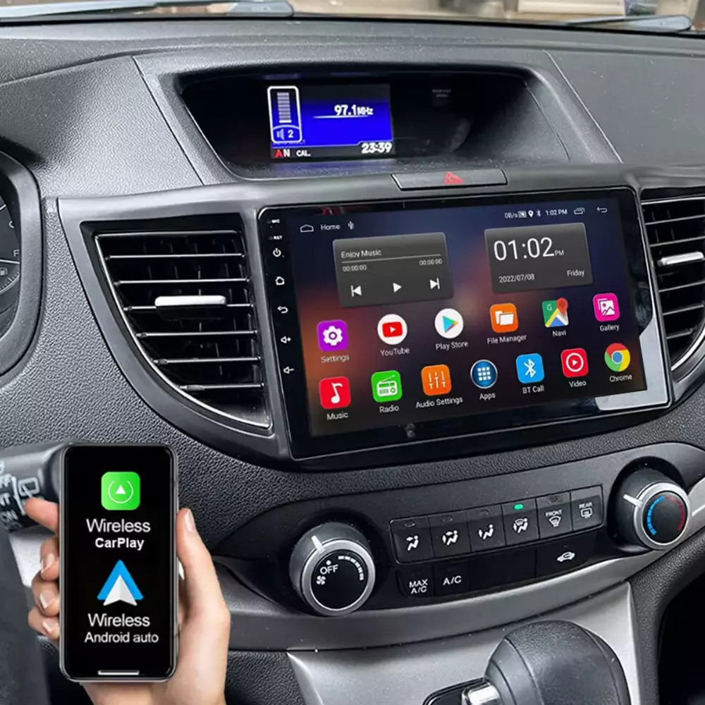 For Honda CRV 2012-2016 Radio Car Carplay Android Auto GPS Navi WiFi 1280*800