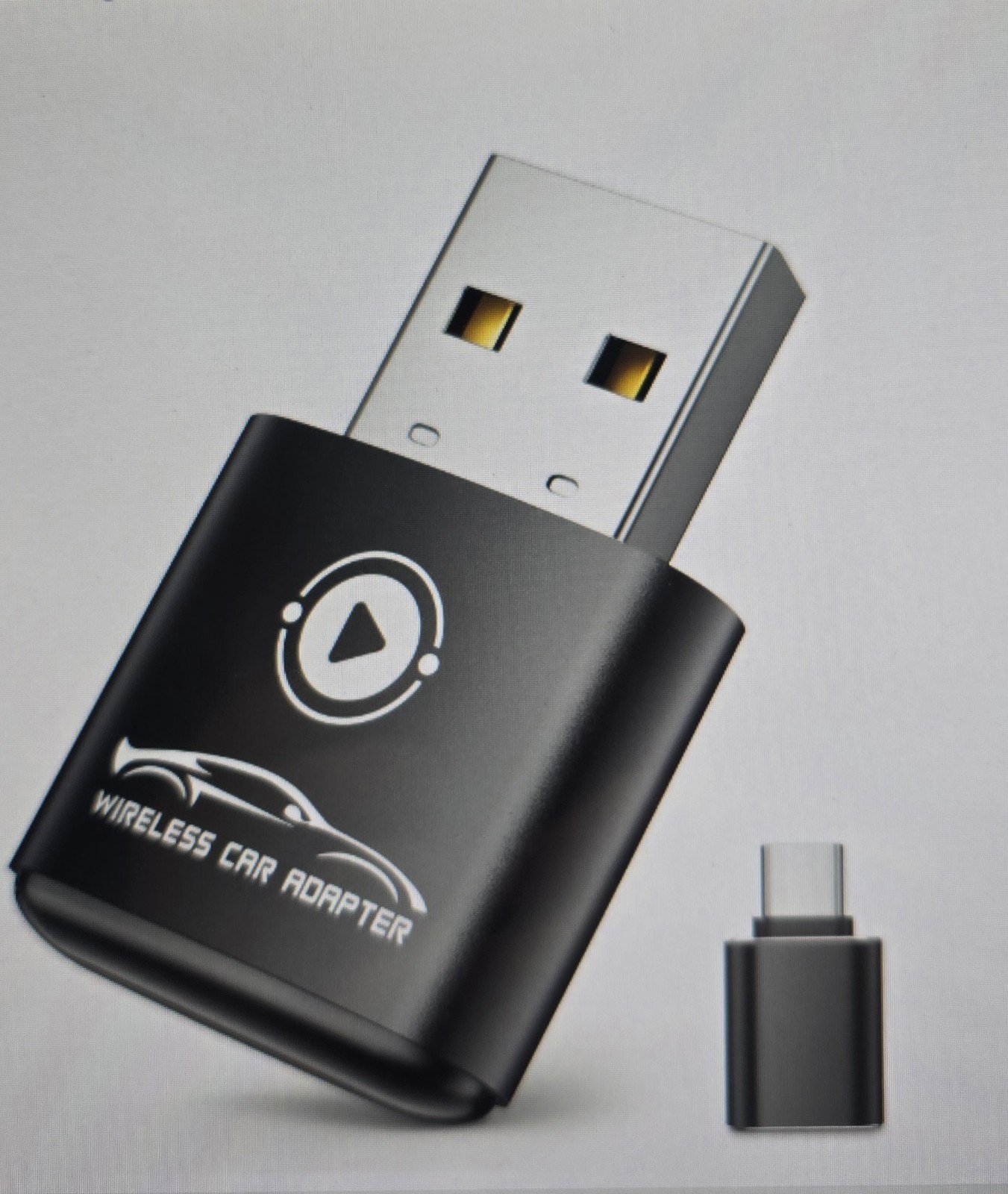 Wireless CarPlay Adapter BY967N Apple CarPlay Wireless Dongle USB – Open Box