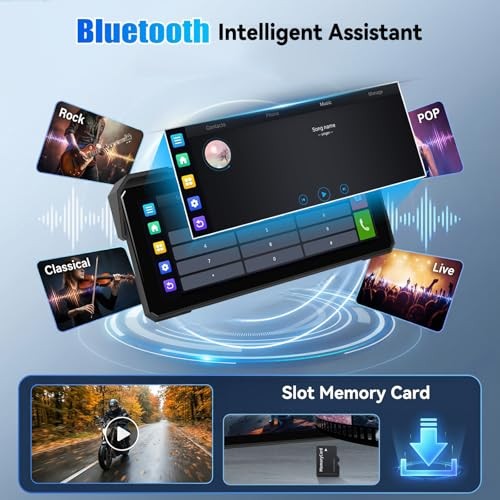 Android CarPlay Screen for Motorcycle – 8.1 Inch IPS – Portable Wireless P3