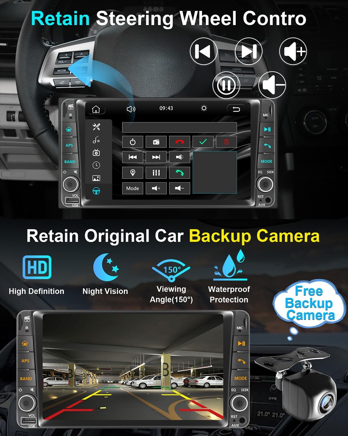 Plug & Play Car Radio Stereo for Nissan Rogue Selet 2014-2015/Sentra 2015-201…