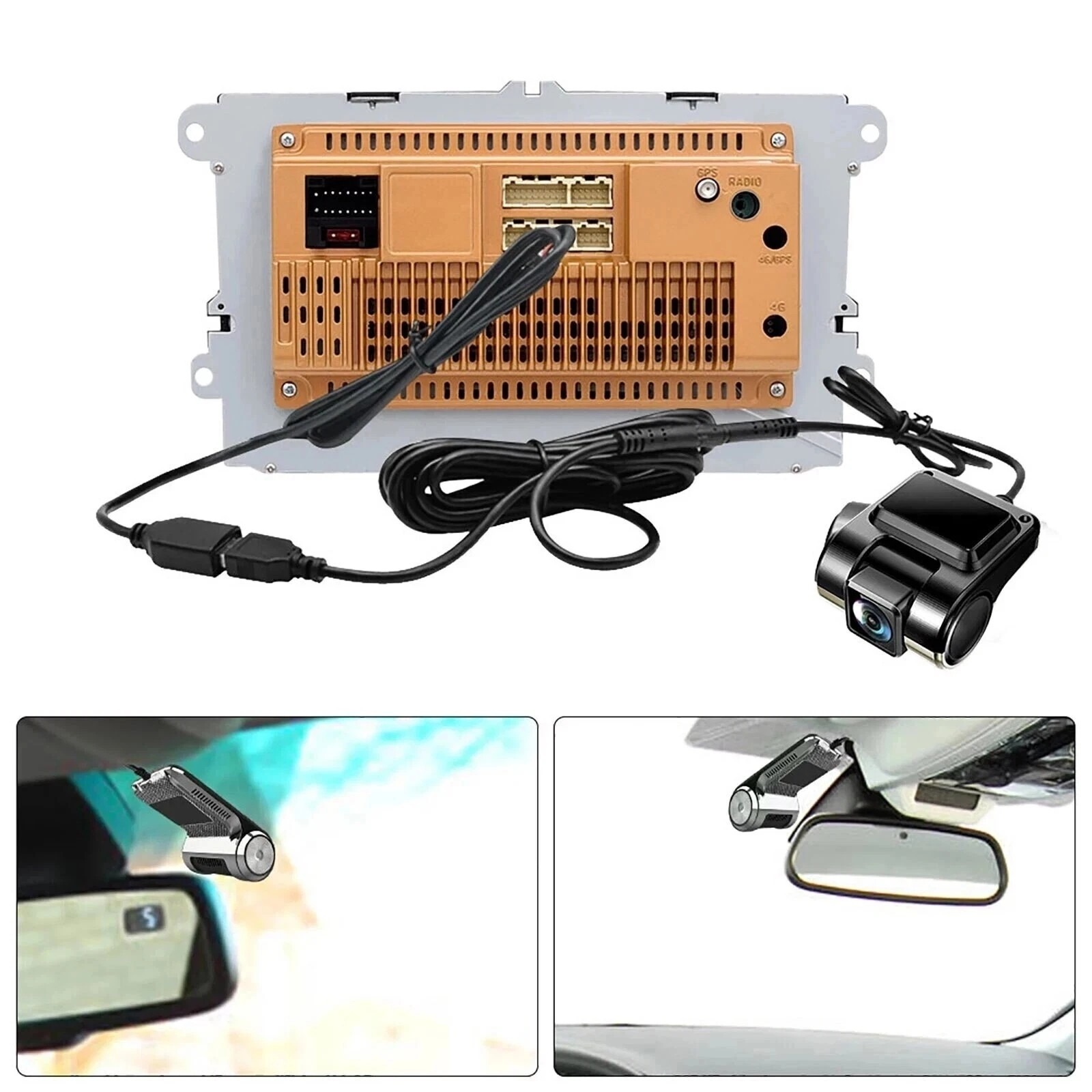 6.9″ Single Din Android 14 Car Stereo Wireless Apple CarPlay Bluetooth Radio USB