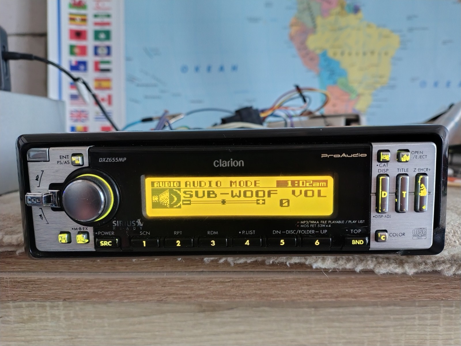 Clarion DXZ-655MP Car Stereo CD Receiver Mobile Media Station Fully Working