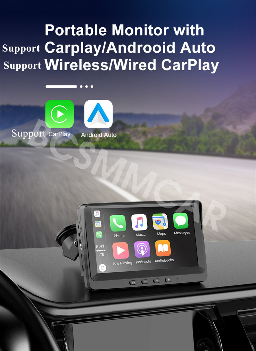 Car Stereo Touch Screen Radio Bluetooth FM Multimedia Player Audio For Carplay