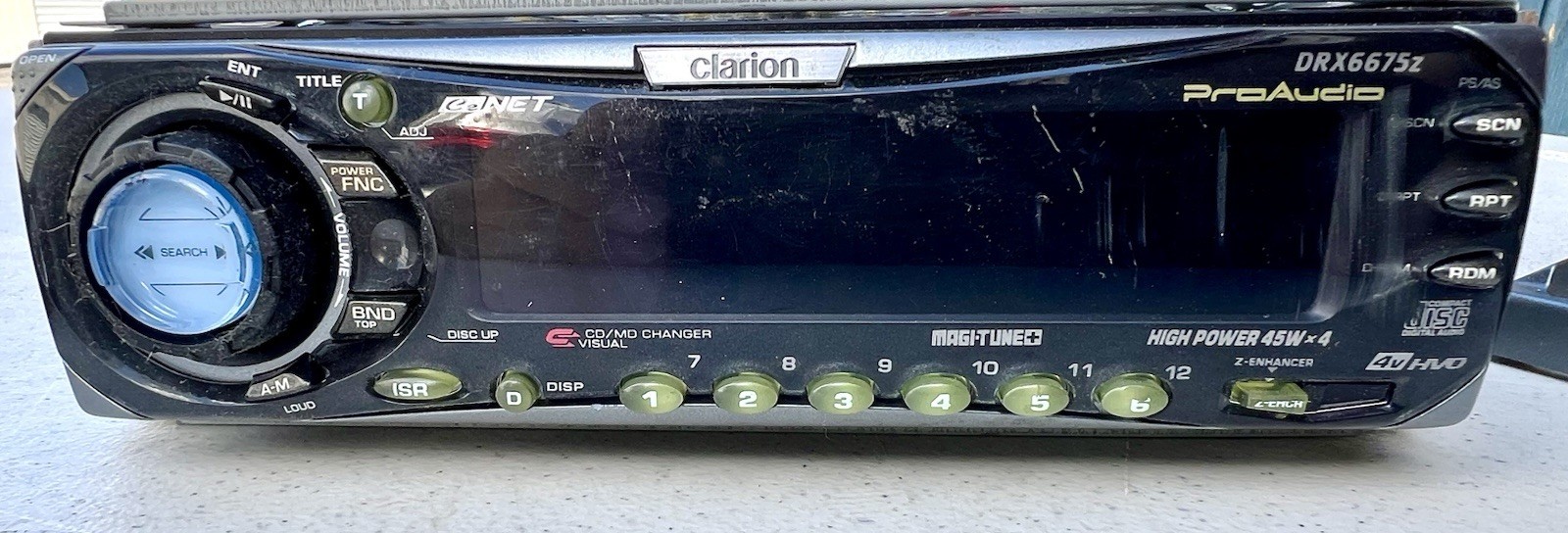 Clarion DRX6675Z Pro Audio Car Stereo FM/AM Radio CD Manual, Remote, Face Trim