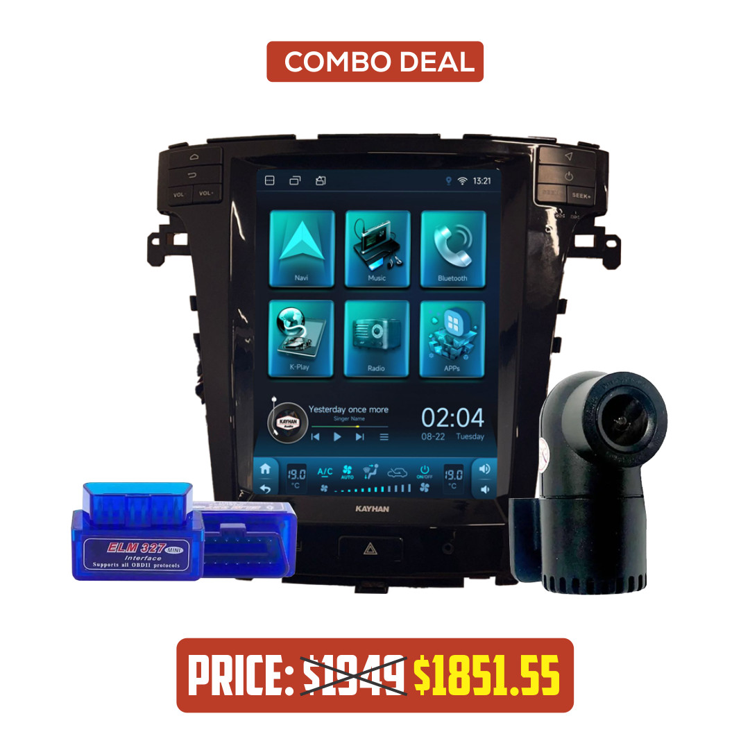 Combo Deal Holden VE2 V6 11″ Stereo with Dashcam & OBD