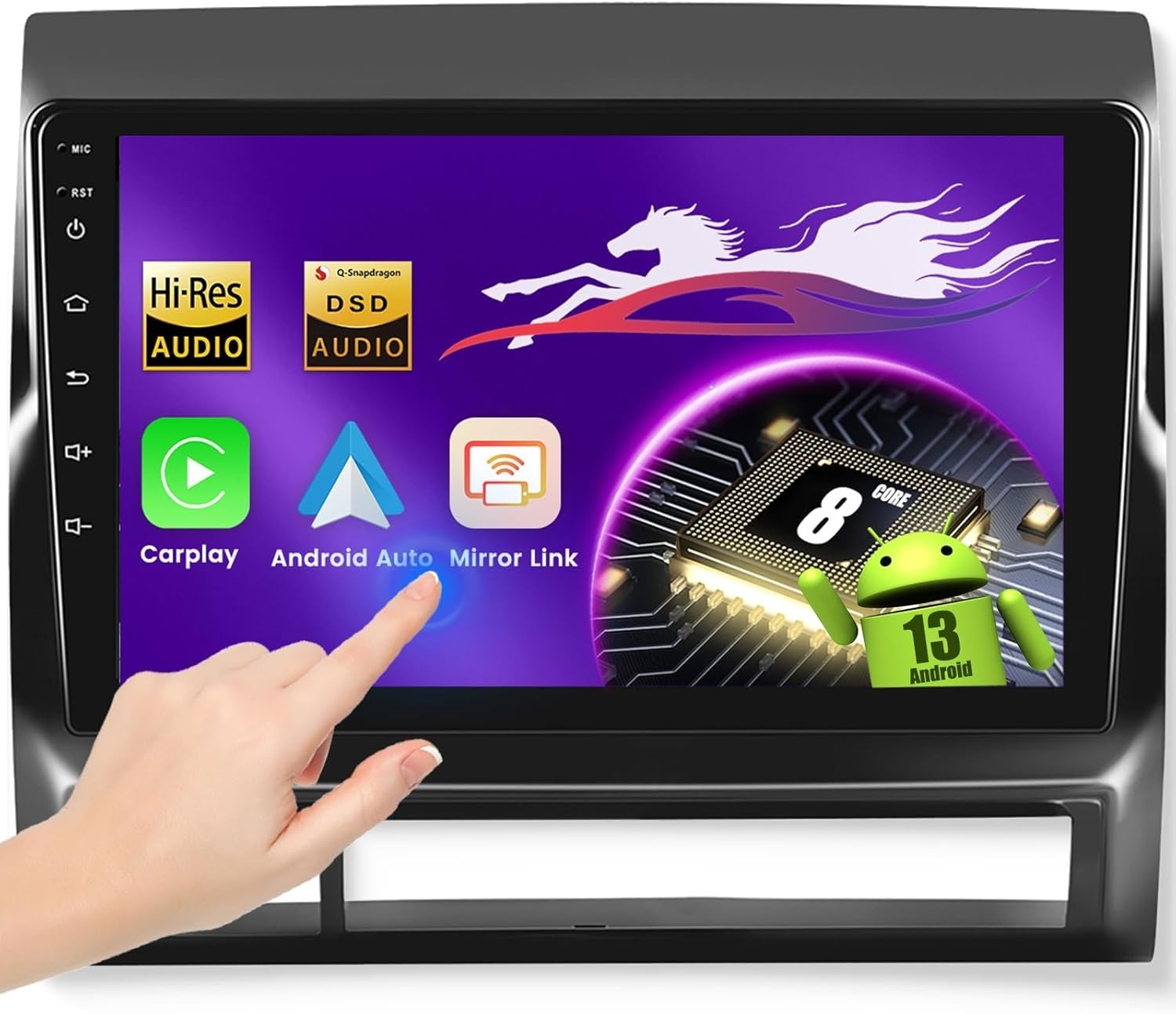 9″ 8Core 4+64G Android Auto Carplay Stereo for Toyota Tacoma 2005-2015