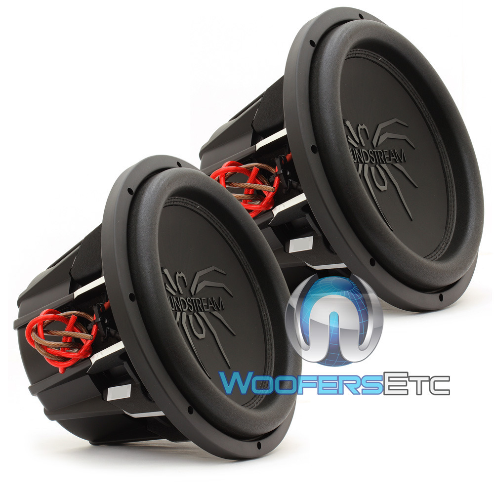 (2) SOUNDSTREAM T5.124 PRO SUBS 12″ 4000W MAX DUAL 4-OHM SUBWOOFERS SPEAKERS NEW