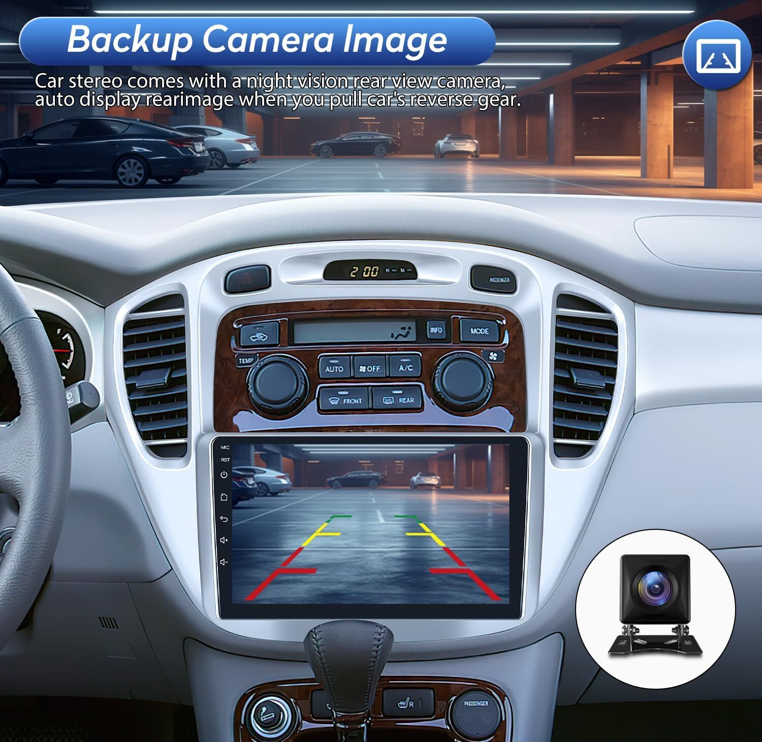 For 2000-2007 Toyota Highlander Apple Carplay Car Radio Android 12 GPS JBL 2+32G