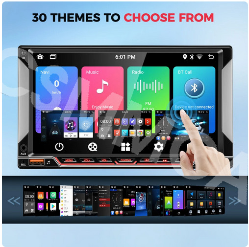 7 inch 2Din Car Multimedia MP5 Player GPS WiFi For CarPlay Android Auto FM AUX