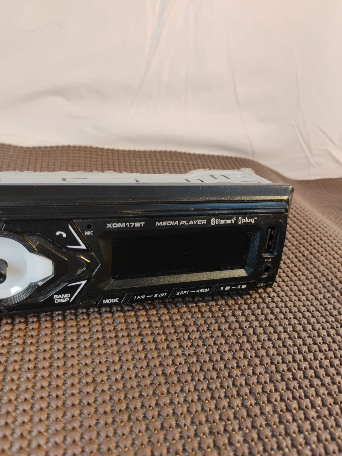 🔥Dual Electronics XDM17BT Single DIN Car Stereo USB & Aux untested