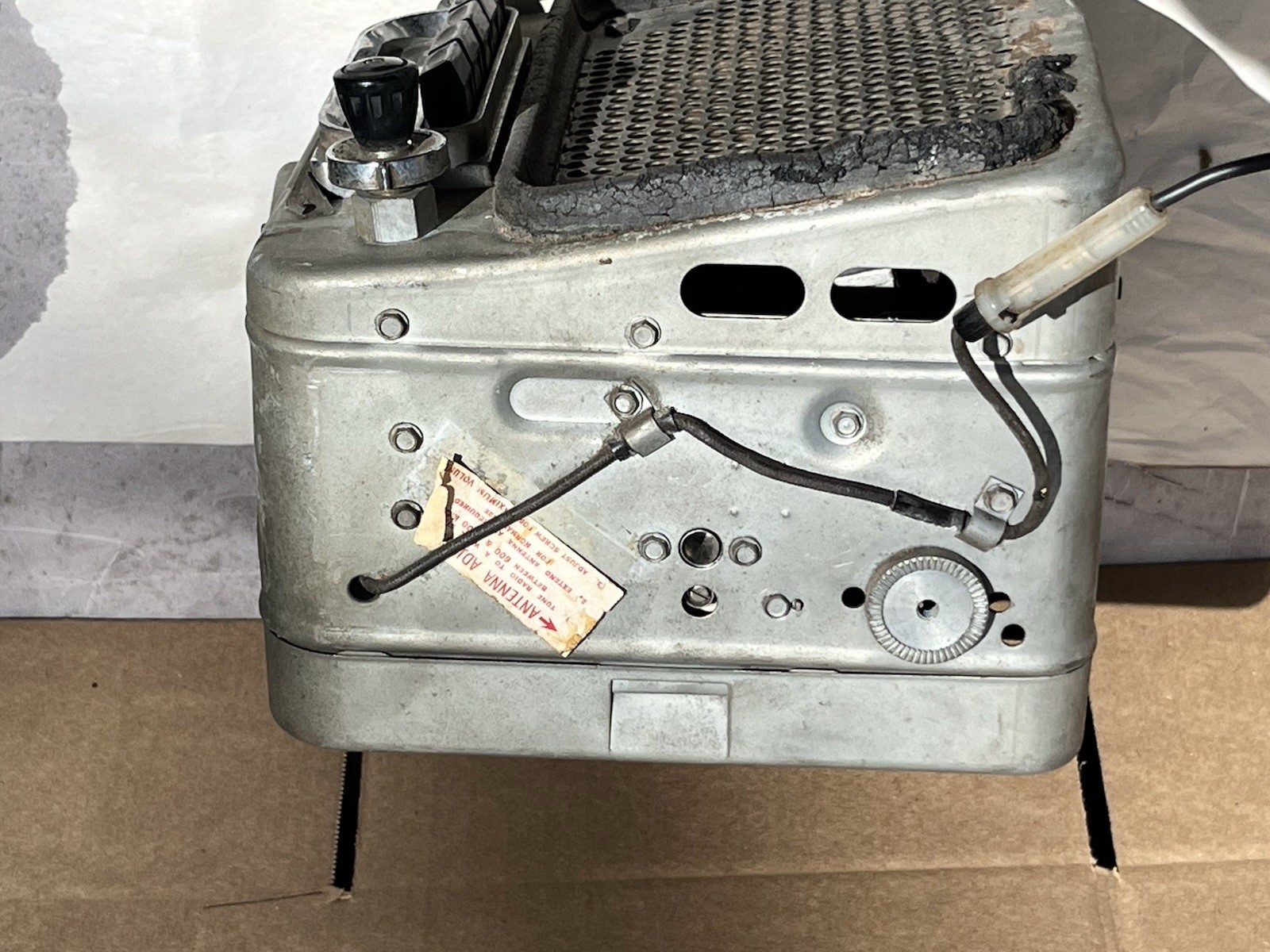 1955 buick delco 981651 sonomatic 12v am tube radio untested
