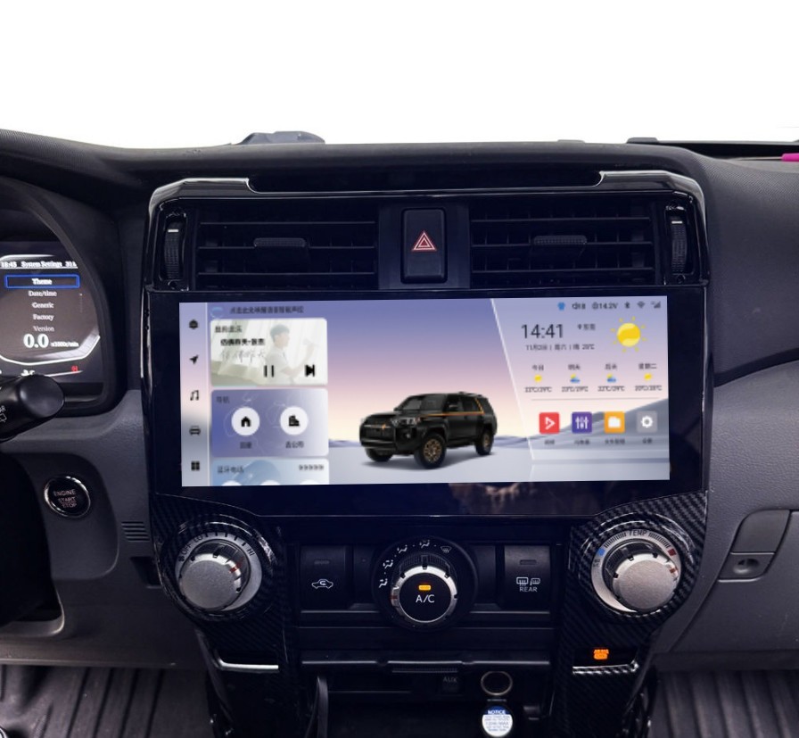 12.3inch Car Radio BT CarPlay Android Auto Unit For Toyota 4Runner 2010-2023