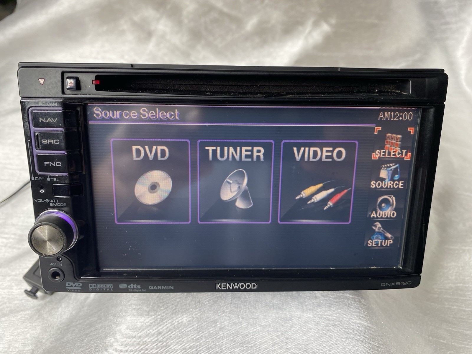 Kenwood DNX5120 Navigation Receiver, Double DIN CD, DVD, XM, Bluetooth Tested