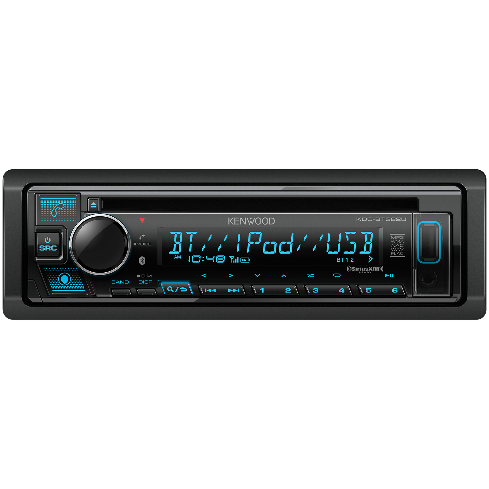 Kenwood KDC-BT382U, Bluetooth CD Receiver w/ Alexa, Front USB & Aux Input