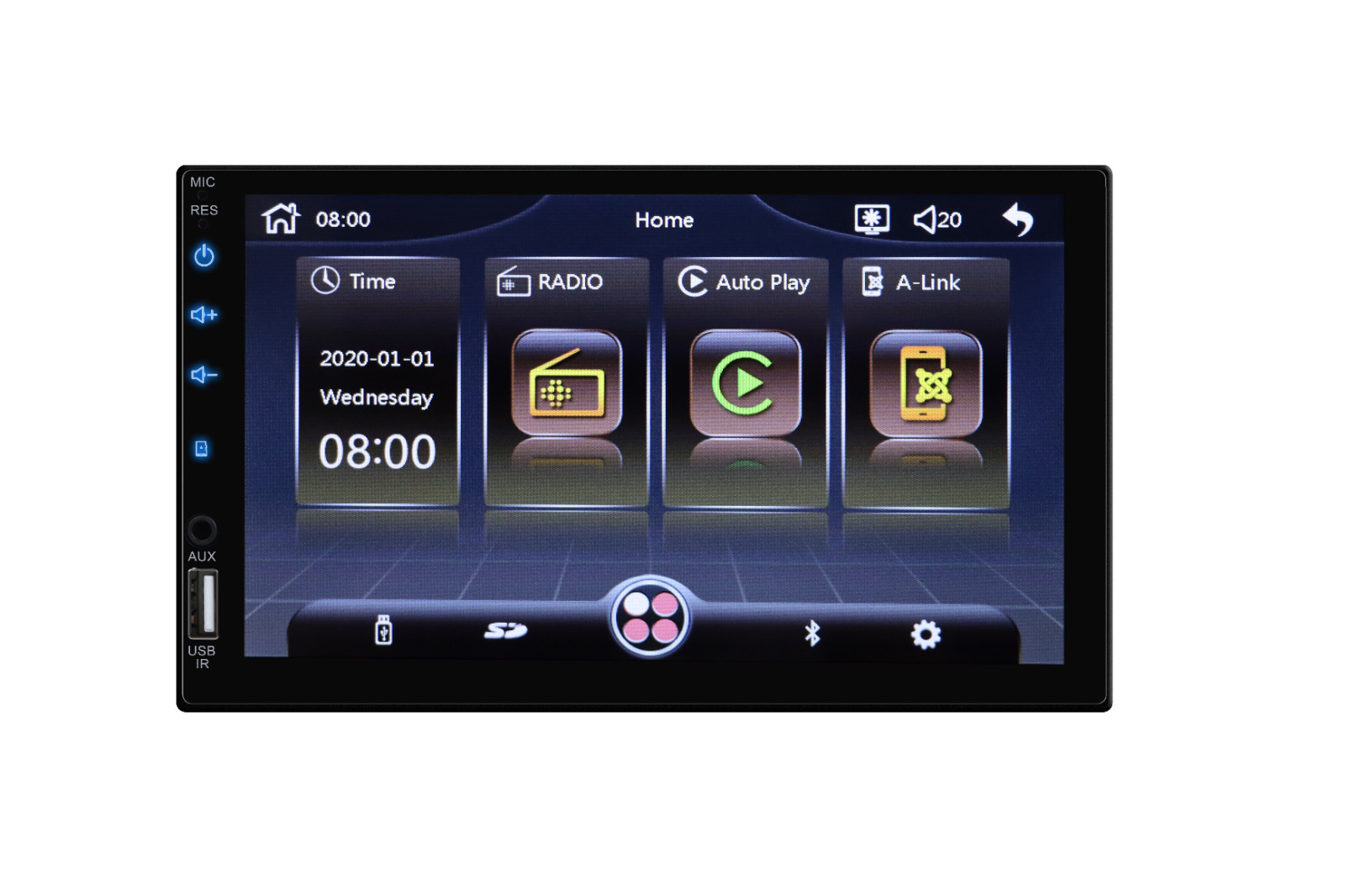 7″ Touch Screen Car Stereo Apple Carplay Android Auto AM FM Radio Player +Cam D2