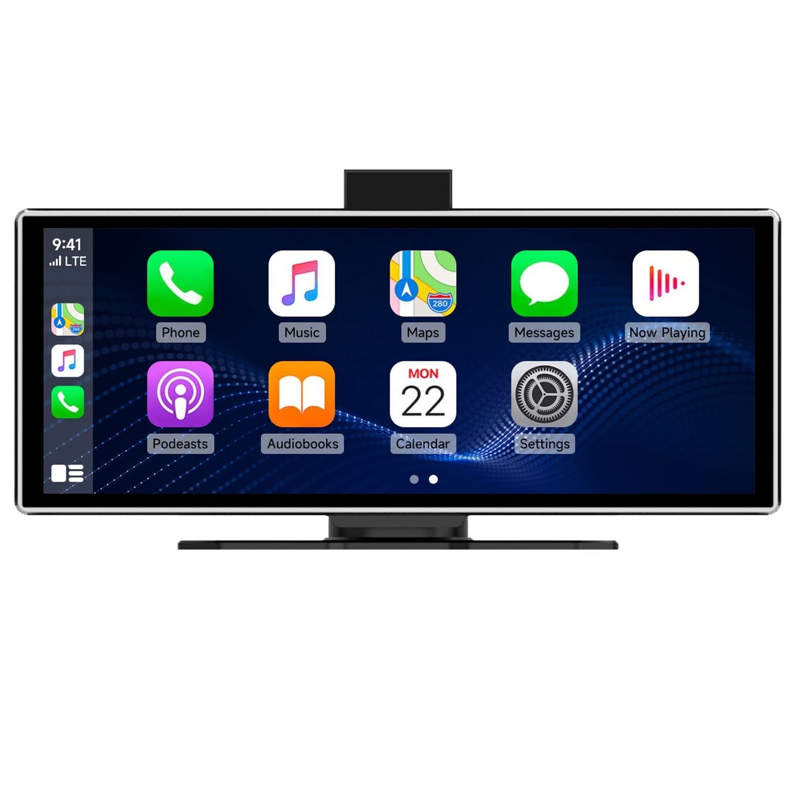 11.26″ Wireless CarPlay & Android Auto Screen with 64GB SD Card and Backup Camer
