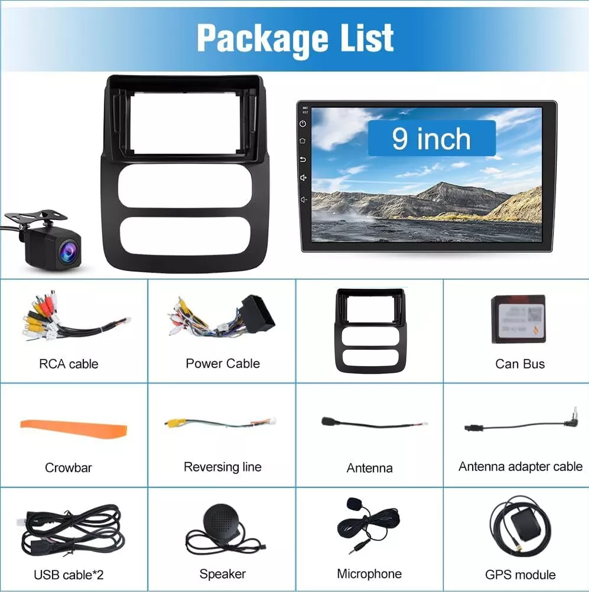 CarPlay For 2002-2005 Dodge Ram 1500 2500 3500 Android 13.0 Car Stereo Radio GPS