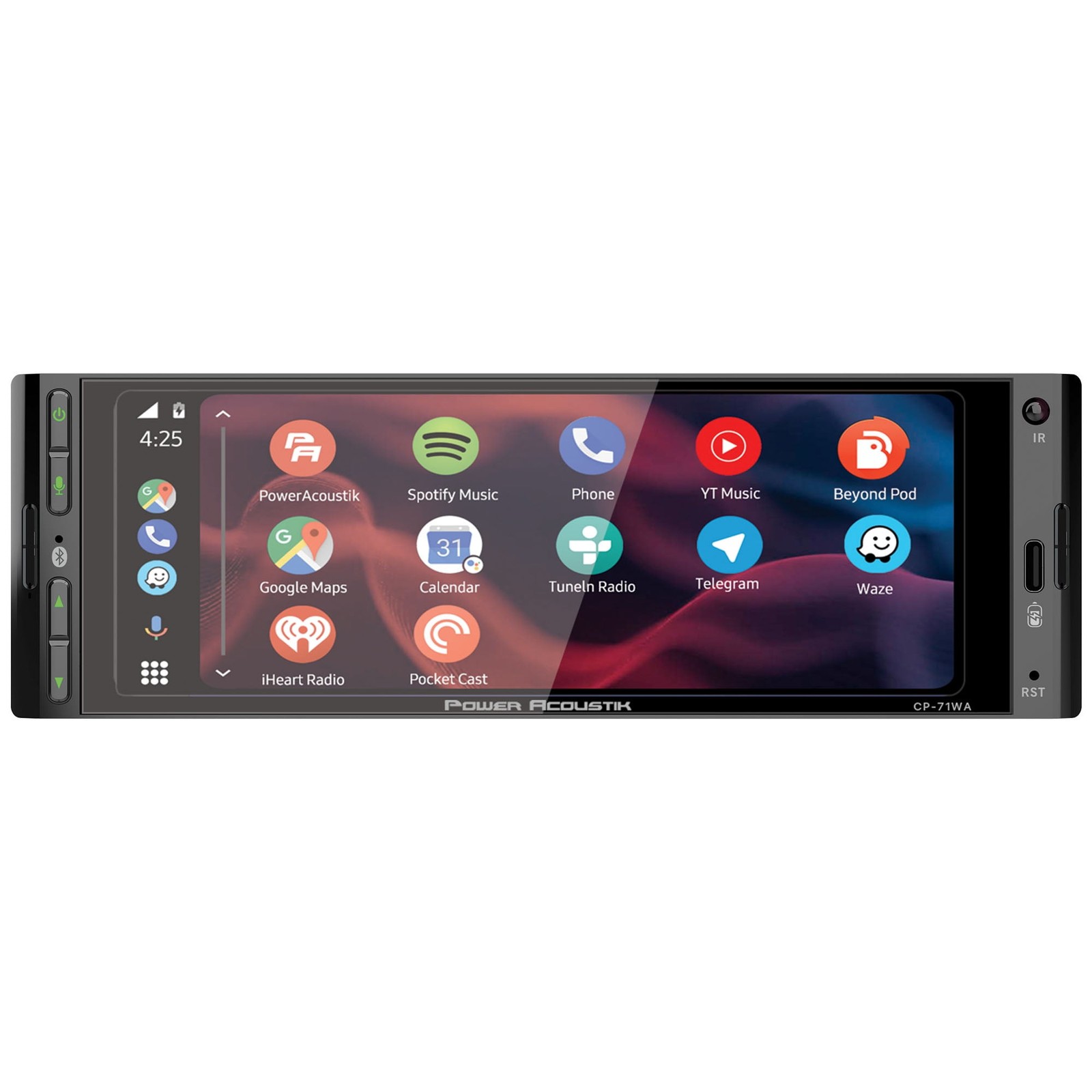 Power Acoustic CP-71WA Single DIN 6.5″ Touchscreen Car Stereo Apple Carplay
