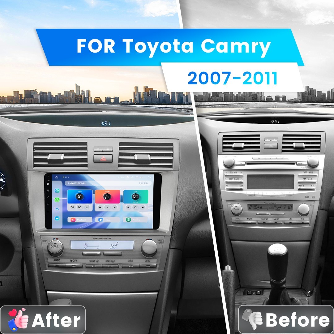 Dasaita Android 13 Car Stereo for Toyota Camry 2007-2011 DTS Support OEM Camera